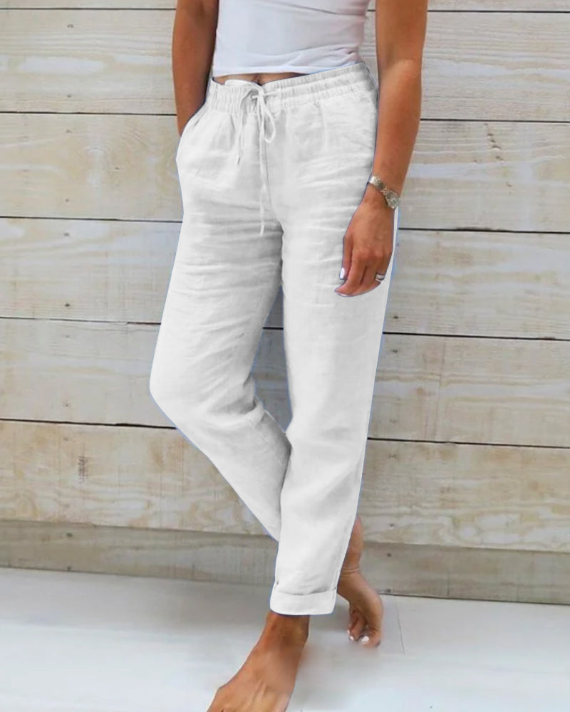 ND | Pantalon classique avec cordon de serrage