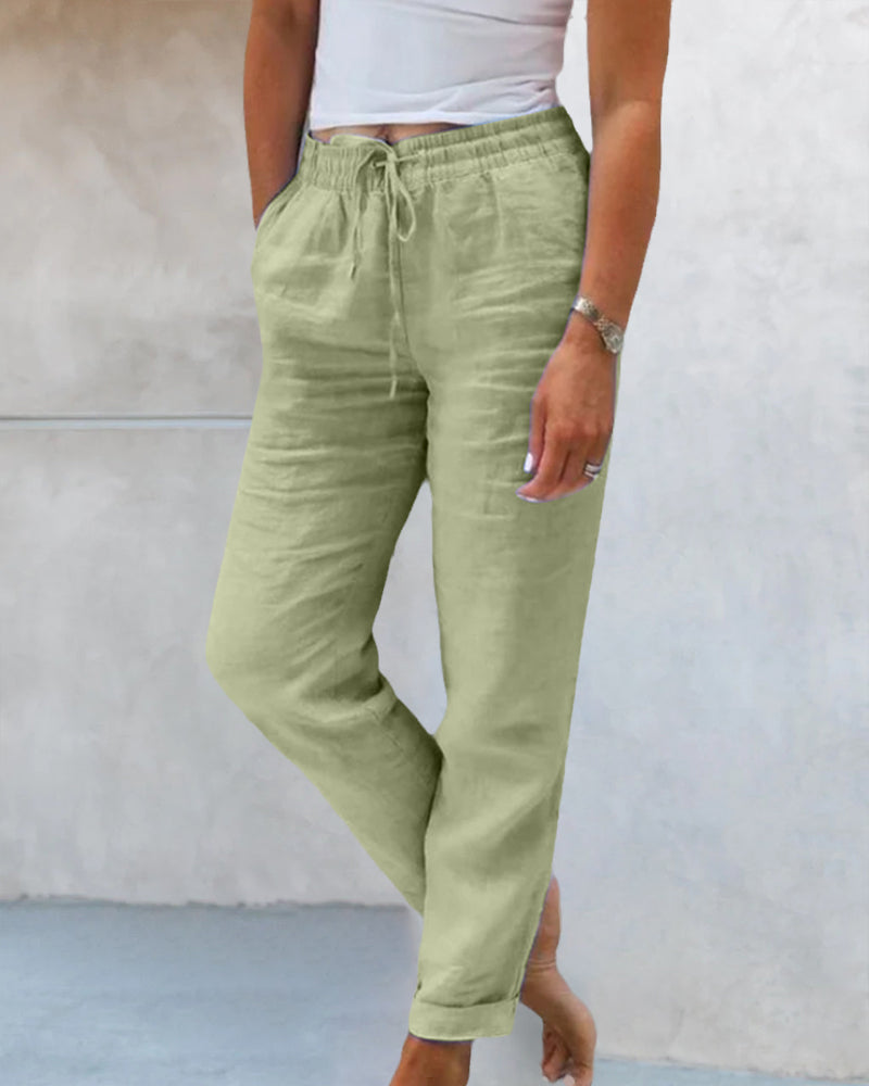 ND | Pantalon classique avec cordon de serrage