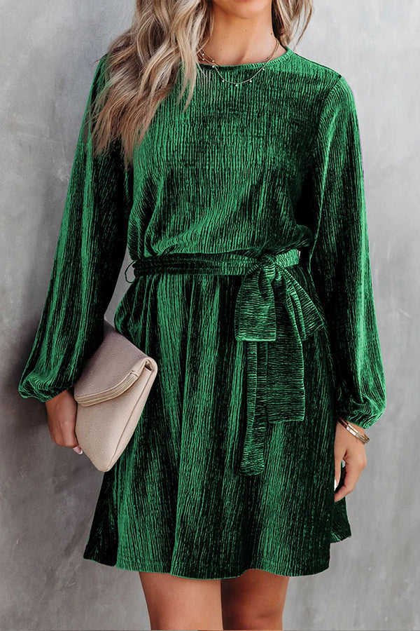 EP | Mini-robe à manches longues en velours
