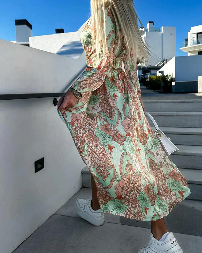 EP | robe maxi élégante avec décolleté en V pour les mariages et les occasions spéciales