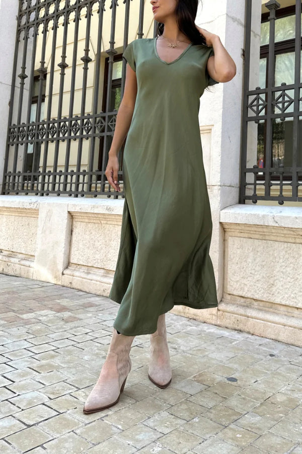 EP | Evase Robe midi en satin