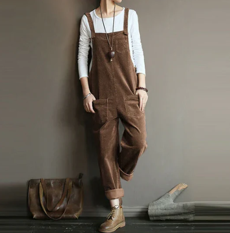 ND | Jumpsuit décontracté en velours côtelé