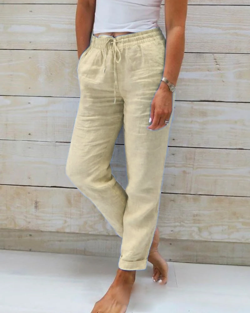 ND | Pantalon classique avec cordon de serrage