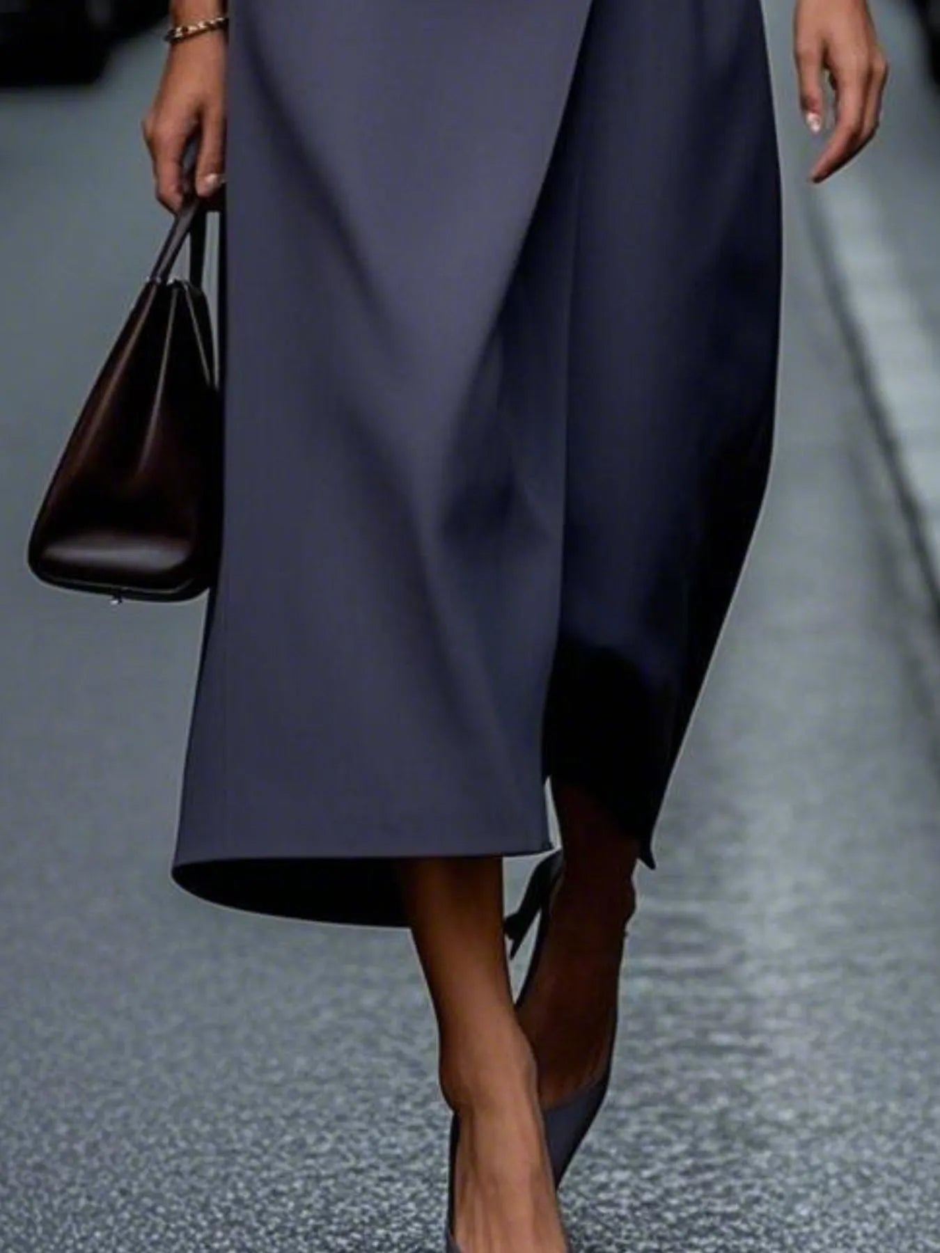 EP | Col rond Robe midi sans manches