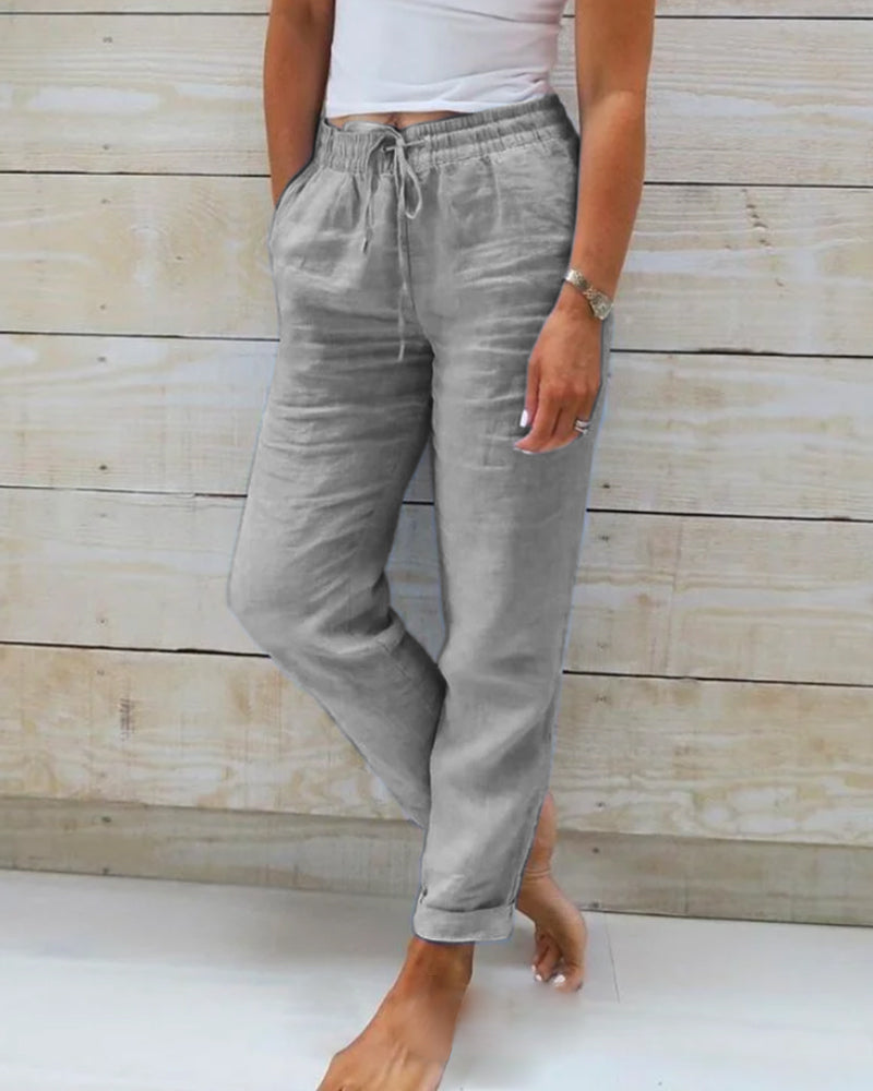ND | Pantalon classique avec cordon de serrage