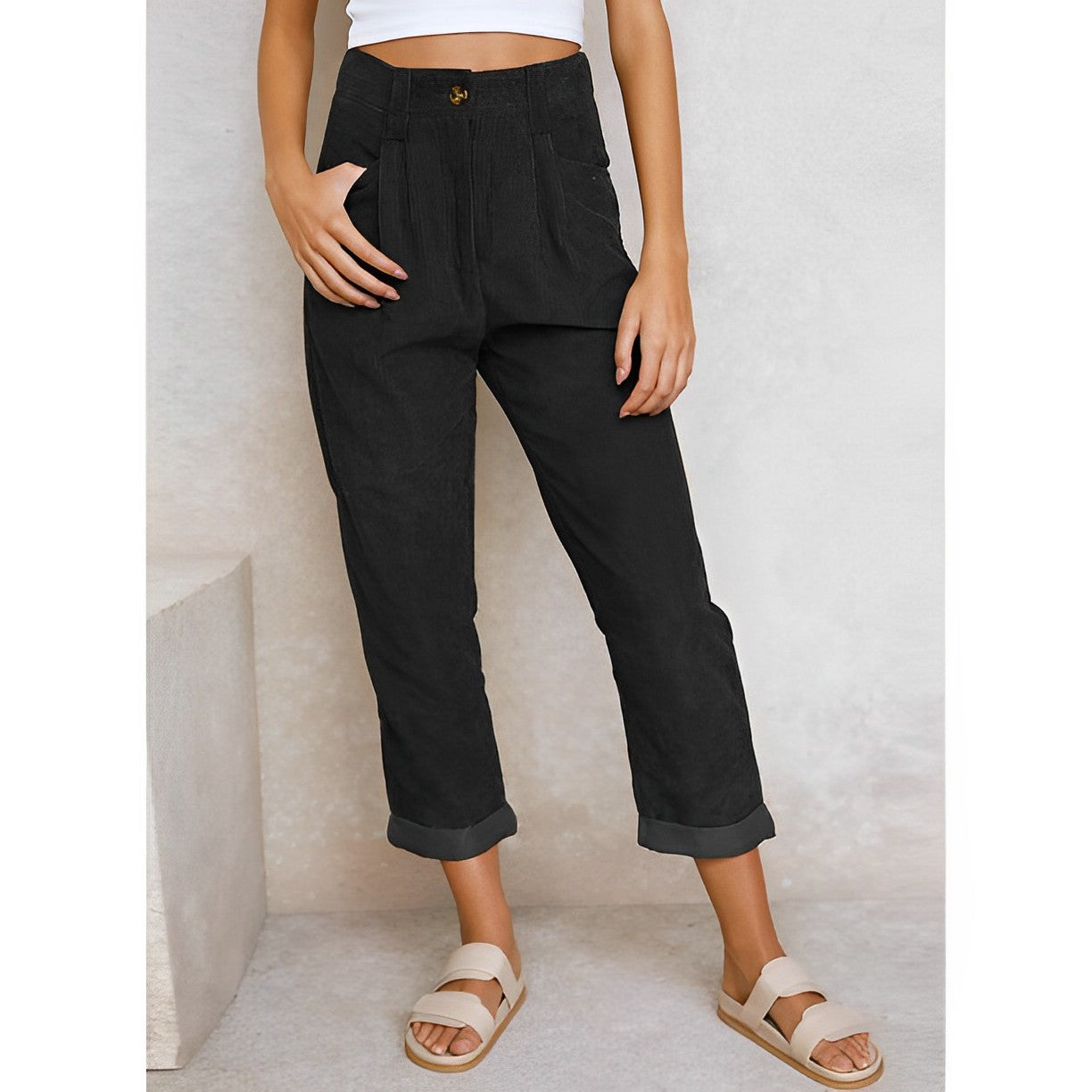 ND | Pantalons en velours côtelé