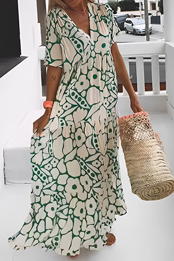 EP | ROBE MIDI IMPRIMÉ FLORAL VACANCES