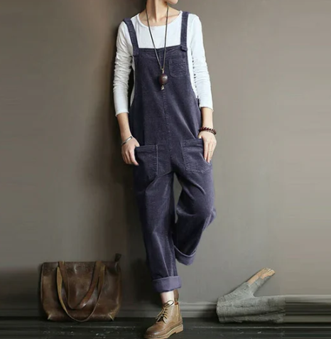 ND | Jumpsuit décontracté en velours côtelé