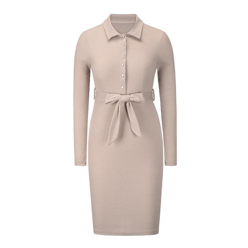 EP | Robe mi-longue en tricot-pull