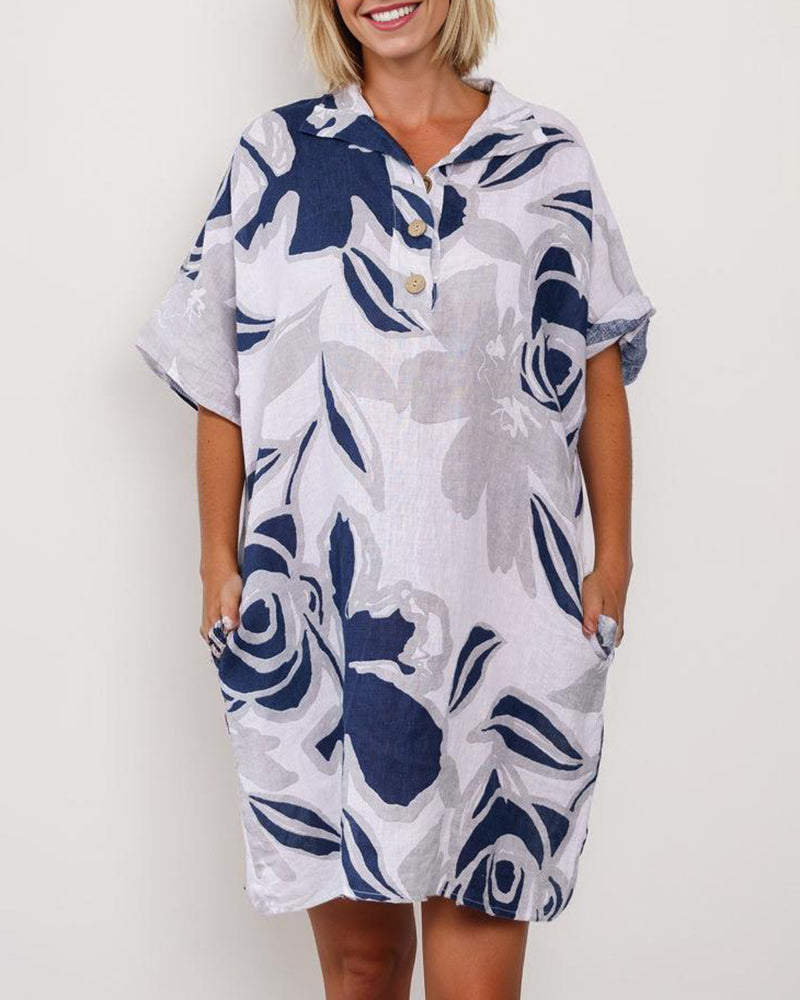 EP | Casual Coton Lin Mini-robe
