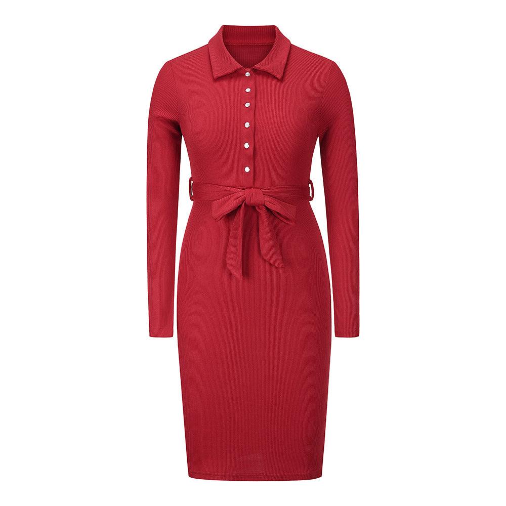 EP | Robe mi-longue en tricot-pull