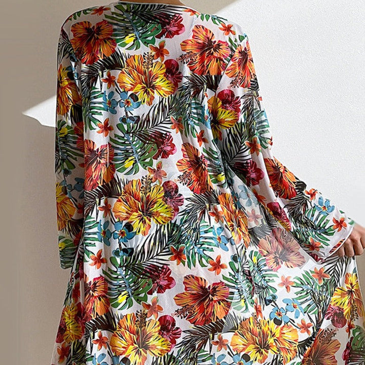 ND | bikini 3 pièces fleuri avec cover-up