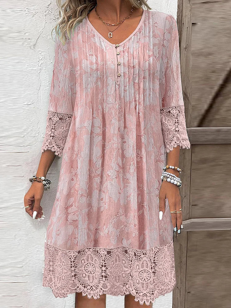 EP | Robe midi intemporelle en dentelle
