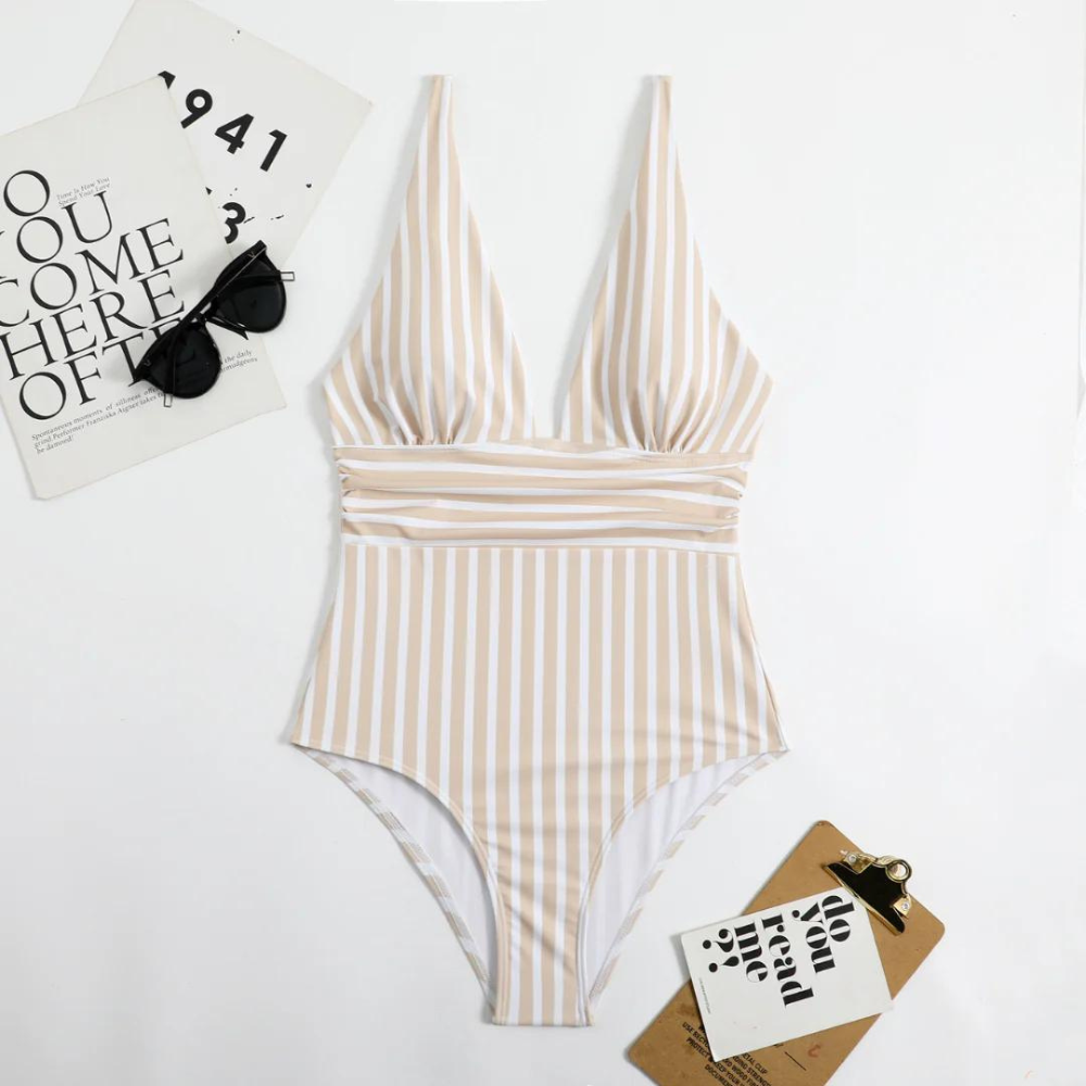 ND | Elégant maillot de bain à rayures