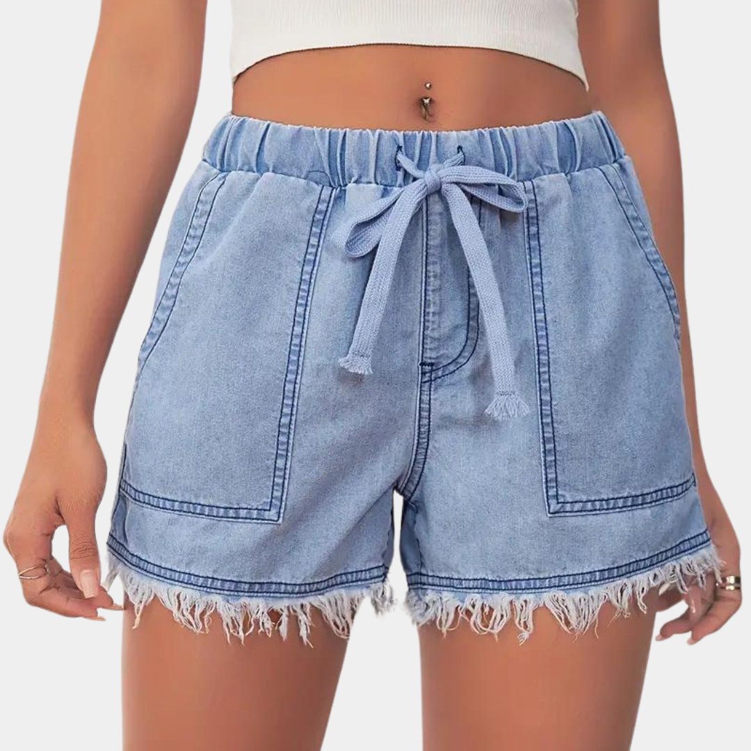 ND | Short pour femmes avec ourlet de golf et cordon de serrage