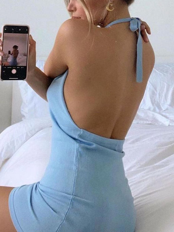 EP | Mini-robe bodycon avec dos ouvert