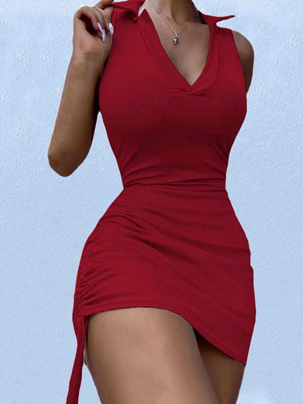 EP | Polo col V Mini-robe bodycon