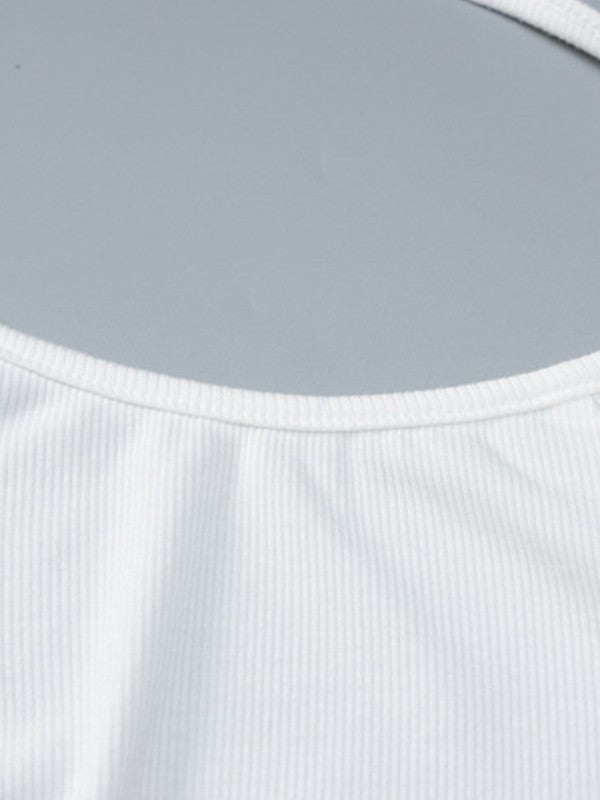 EP | Blanc Mini-robe dos nu à manches longues