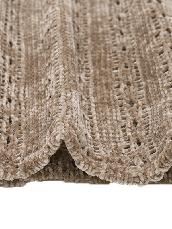 EP | Mini-robe pull marron à manches longues