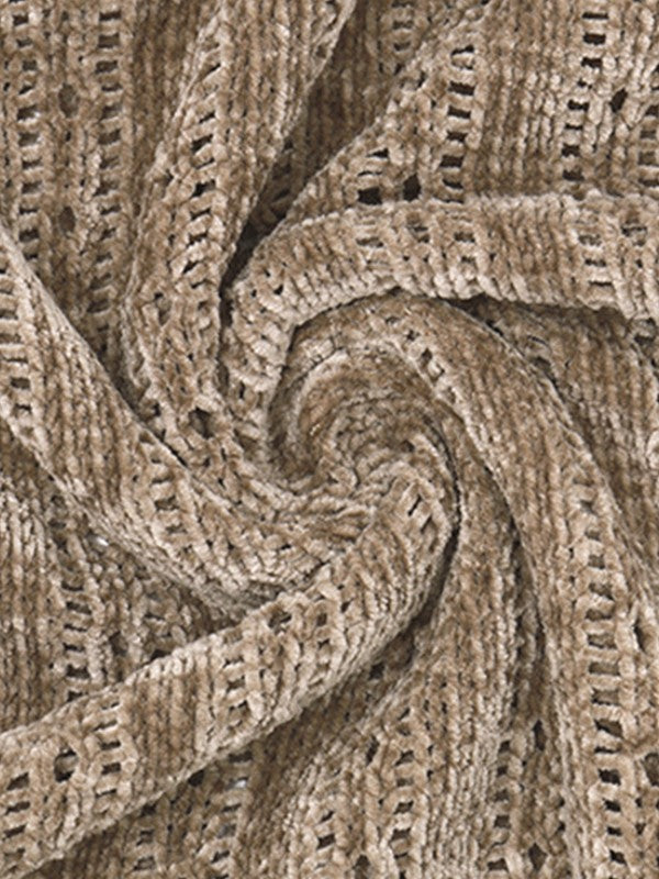 EP | Mini-robe pull marron à manches longues