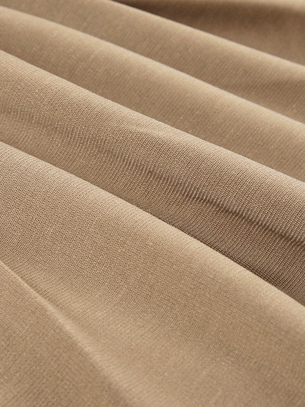 EP | Marron Corset Design Mini-robe