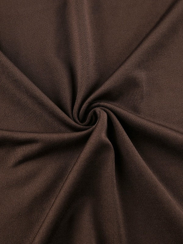 EP | Mini-robe slip marron vintage