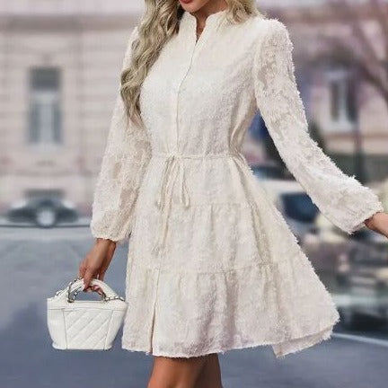 EP | Robe midi élégante en dentelle en ligne A