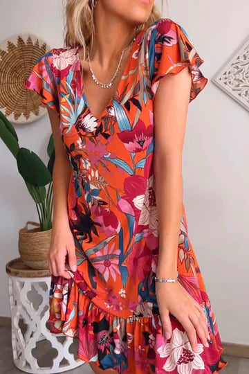 EP | robe à fleurs et à volants