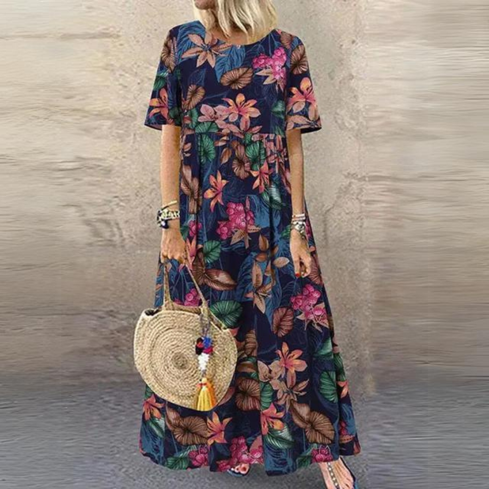 ND | Robe élégante à encolure ronde