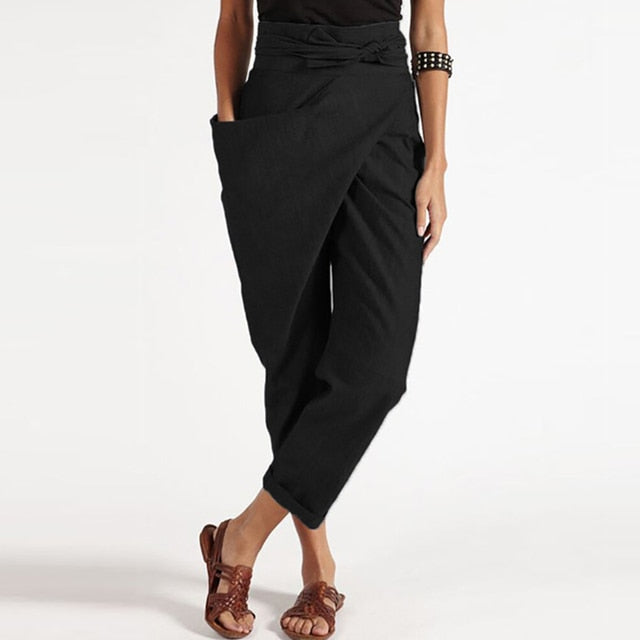 ND | Pantalon avec revers cache-cœur