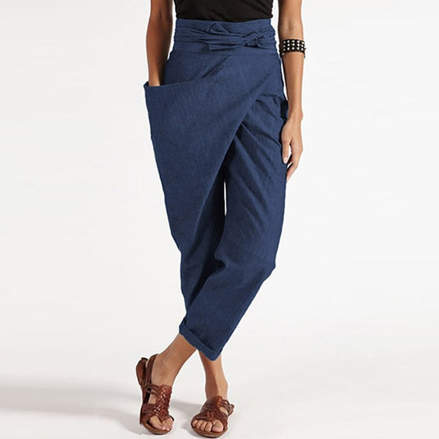 ND | Pantalon avec revers cache-cœur