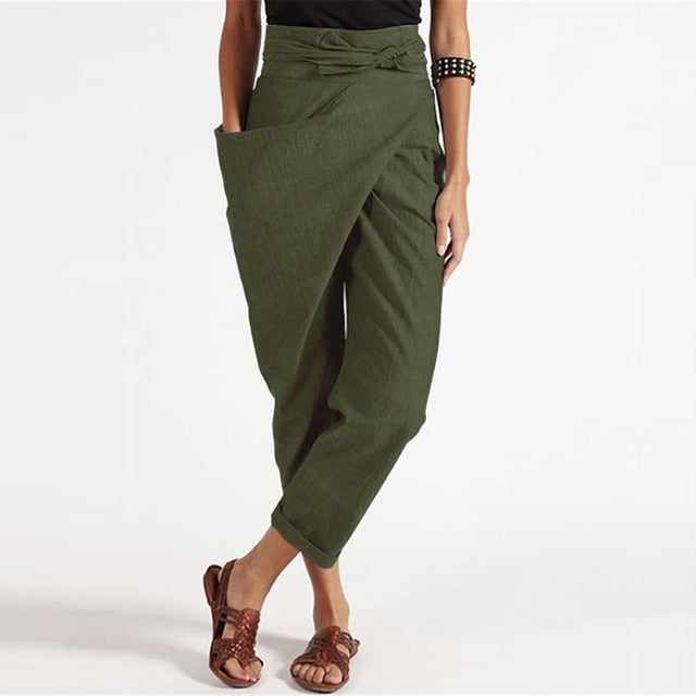 ND | Pantalon avec revers cache-cœur