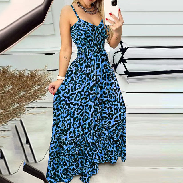 EP | Robe longue avec motif léopard
