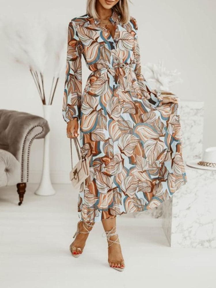 EP | Elégante robe de plage boho avec décolleté en V