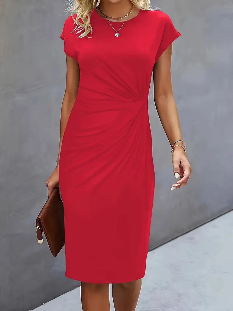 EP | Robe midi avec noeud sur le devant pour femme
