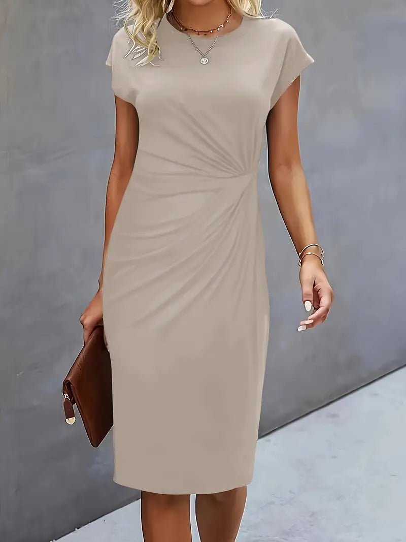 EP | Robe midi avec noeud sur le devant pour femme