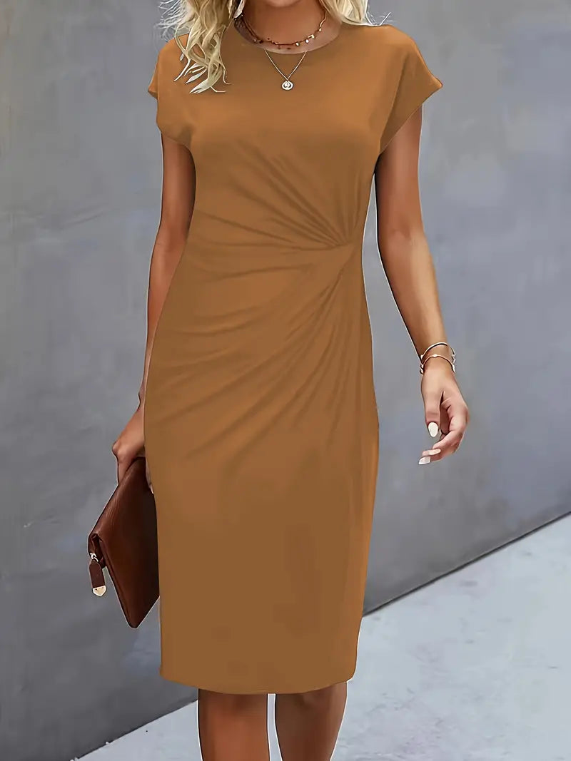 EP | Robe midi avec noeud sur le devant pour femme