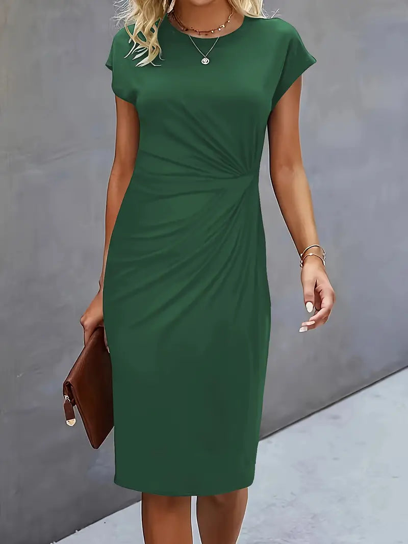 EP | Robe midi avec noeud sur le devant pour femme