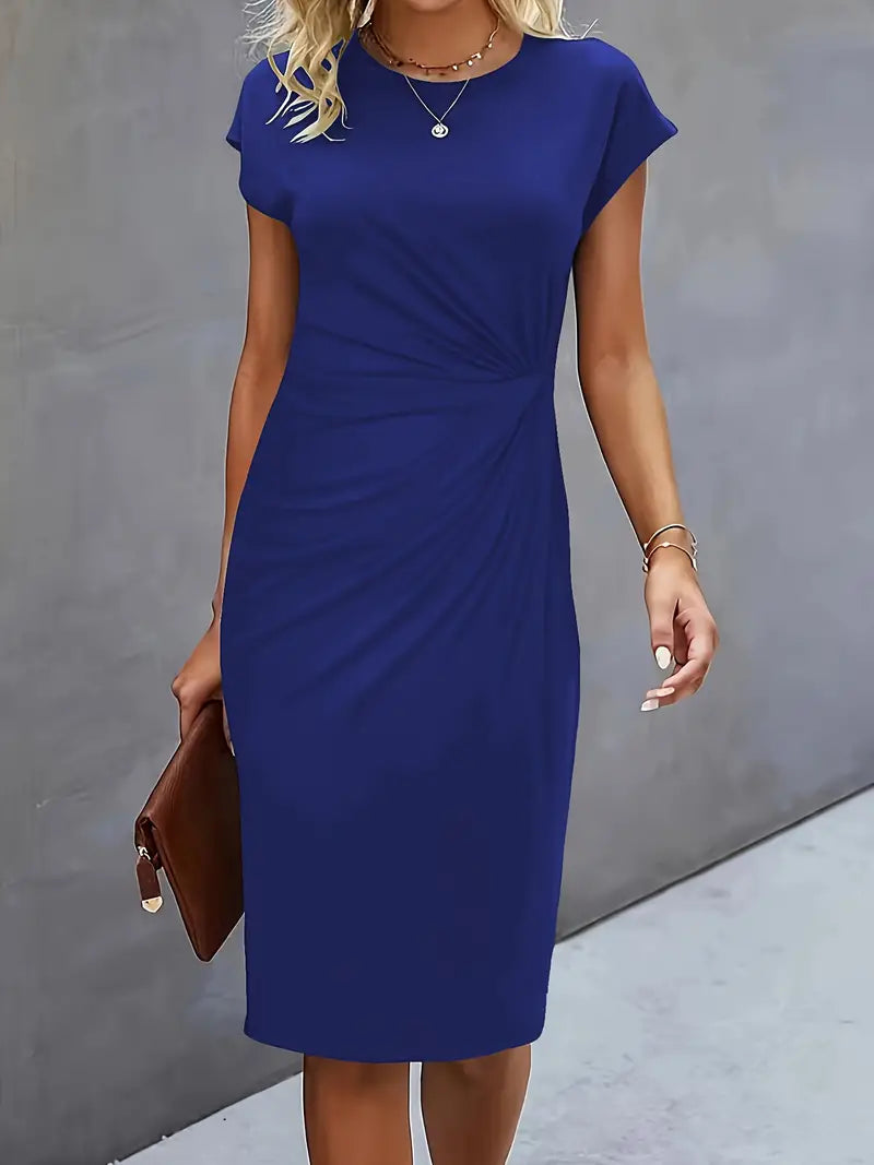 EP | Robe midi avec noeud sur le devant pour femme