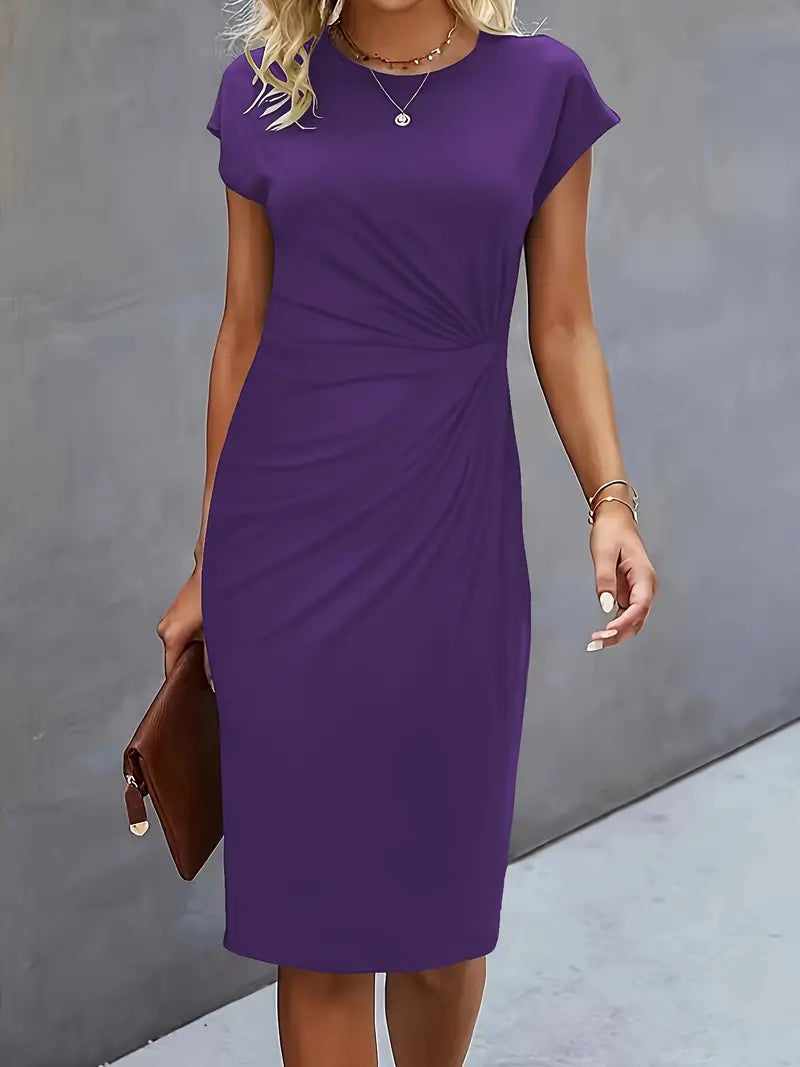 EP | Robe midi avec noeud sur le devant pour femme