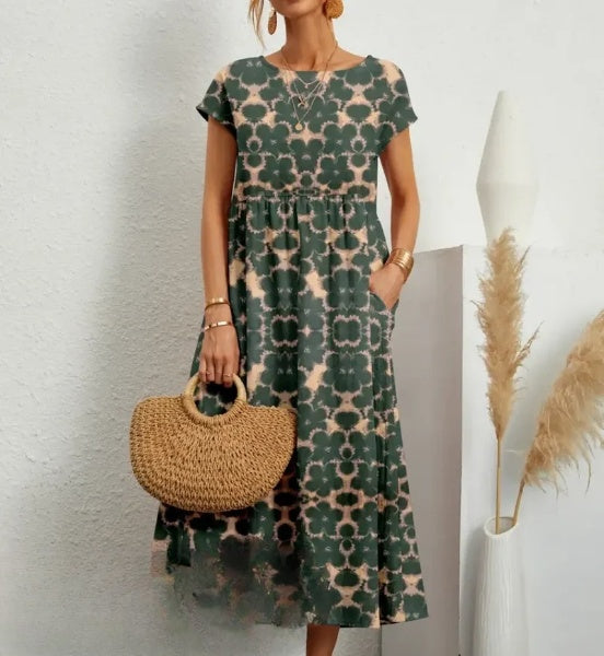 EP | Robe midi élégante avec imprimé floral