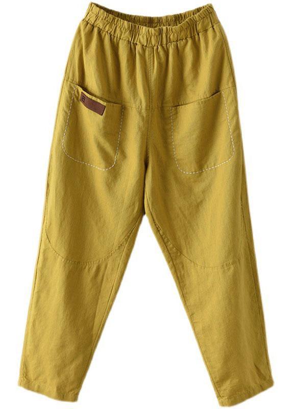 ND | Jaune Décontracté Décontracté Sacs d'été Pantalon