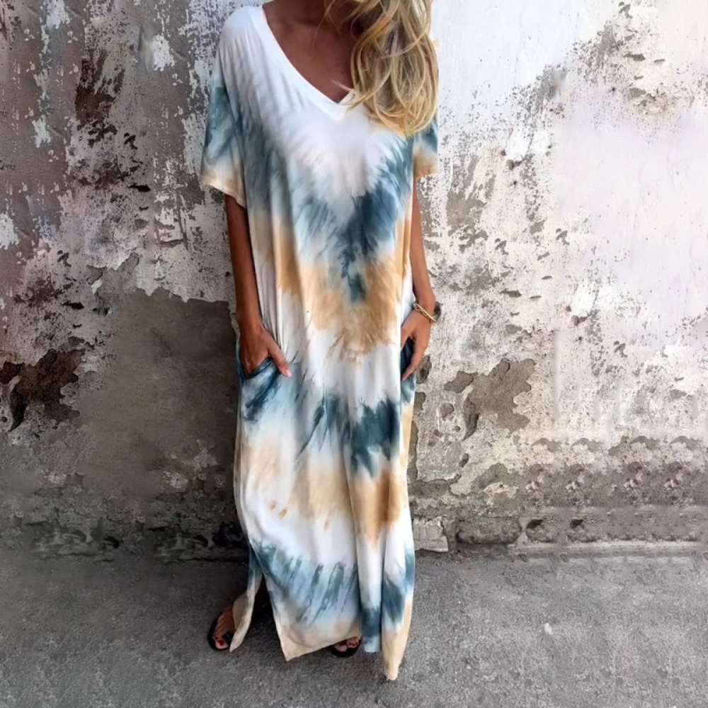 ND | Robe longue en soie