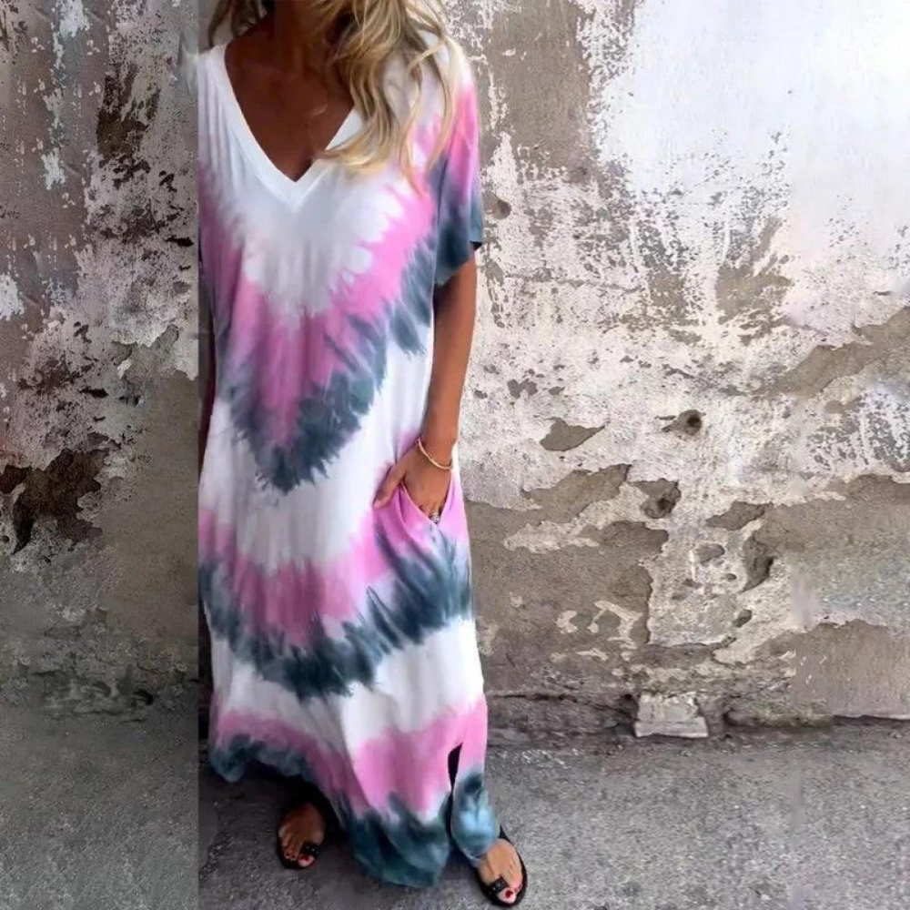 ND | Robe longue en soie
