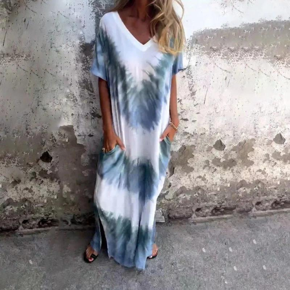 ND | Robe longue en soie