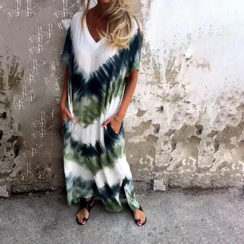 ND | Robe longue en soie