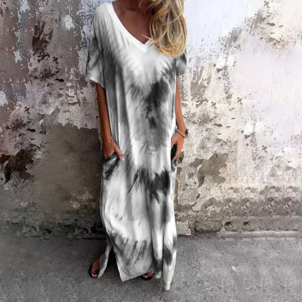 ND | Robe longue en soie