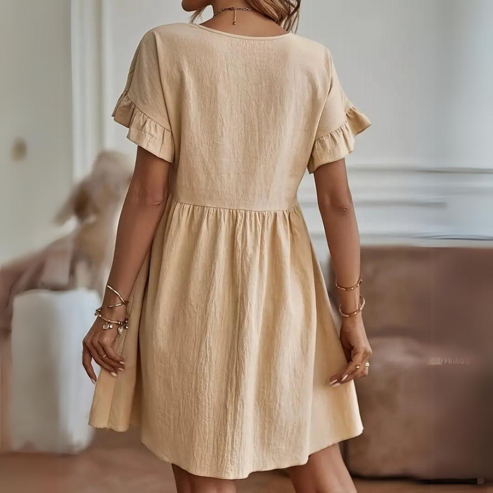 ND | Robe d'été décontractée à manches bouffantes