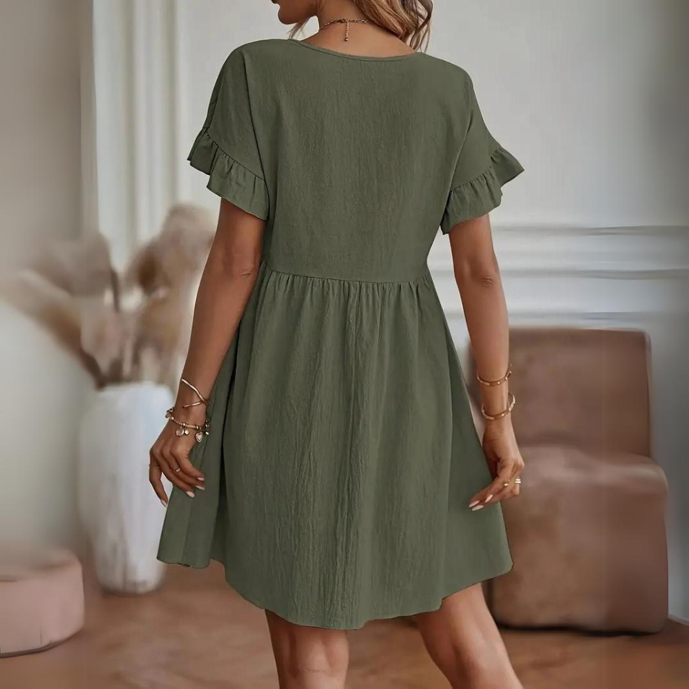 ND | Robe d'été décontractée à manches bouffantes