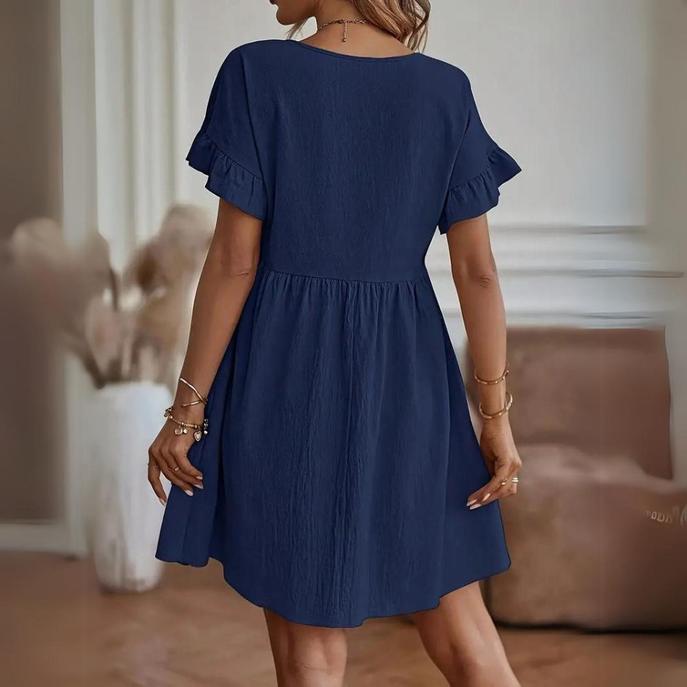 ND | Robe d'été décontractée à manches bouffantes